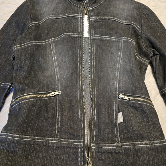 NEW Fox Racing denim moto jacket size Small. - Picture 2 of 12